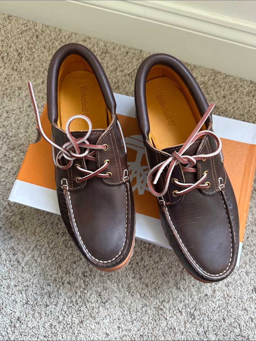 Timberland Brown Full Grain Leather Men's  Boat Shoes. Brand new, no box